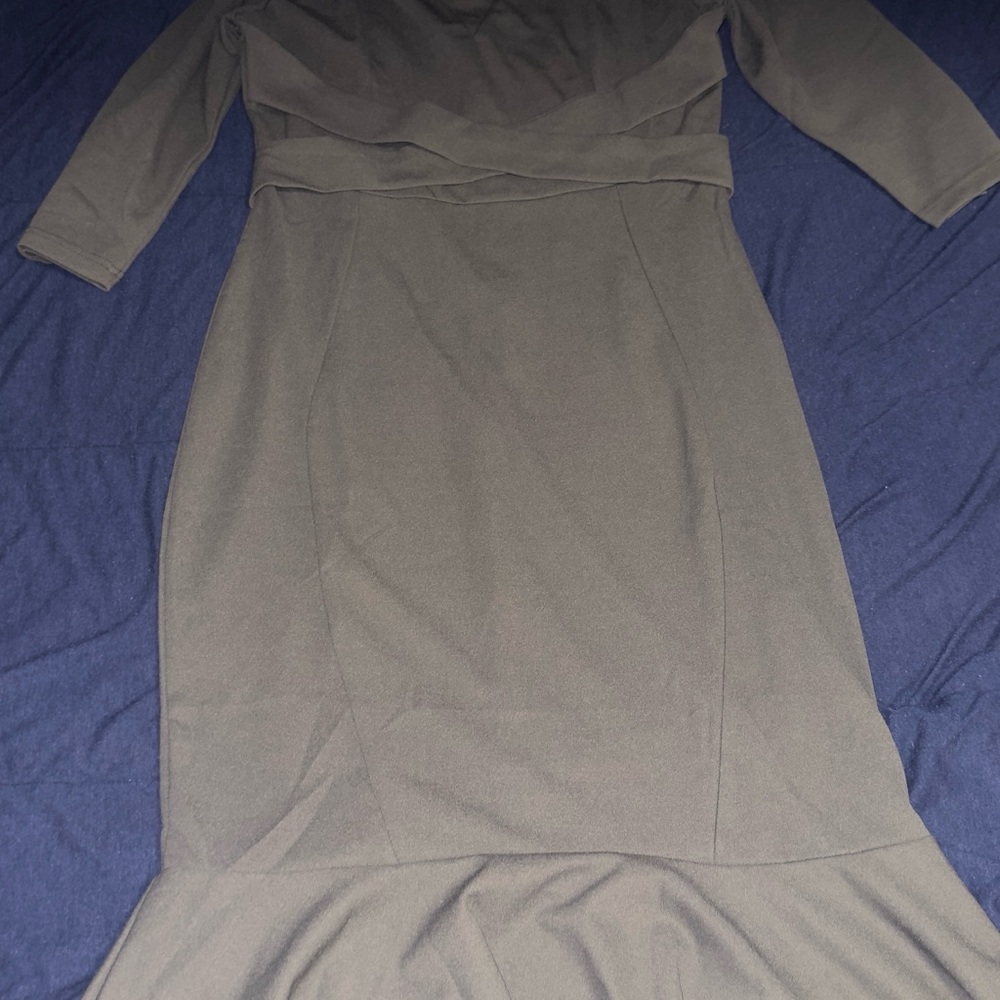 Women’s Grey Ponte Sheath Dress